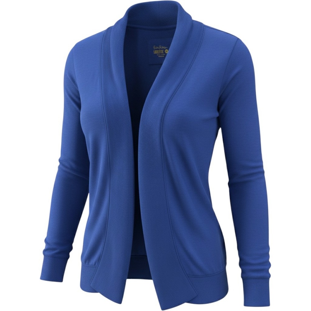 Lilly Pulitzer‎ Luxletic Elena Cardigan Woman M Blue Open Front Shawl Athleisure